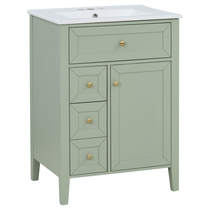 Bathroom Vanity With Sink, Soft Closing Cabinet