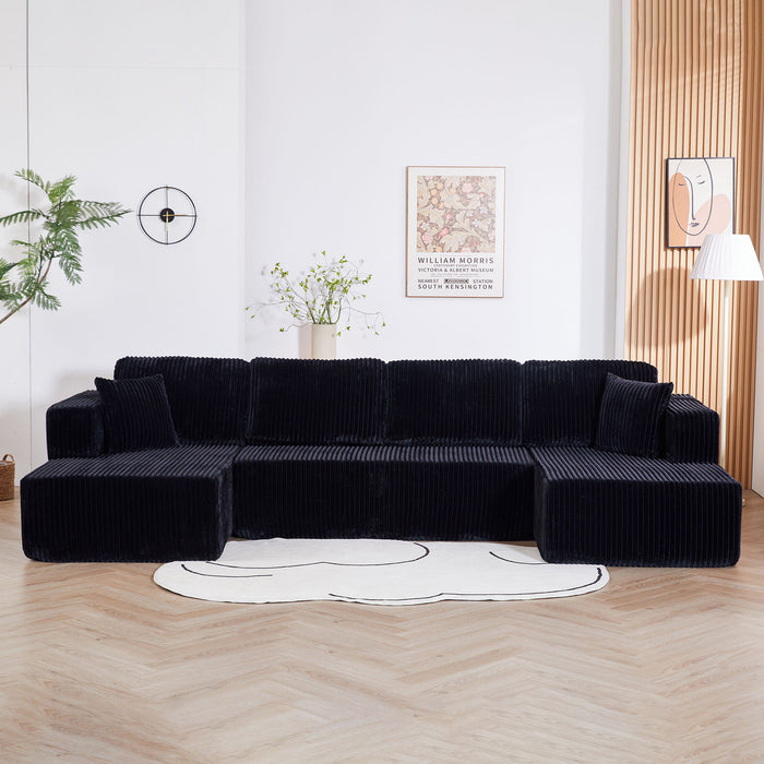 U-Shape Modular Sectional Sofa For Living Room