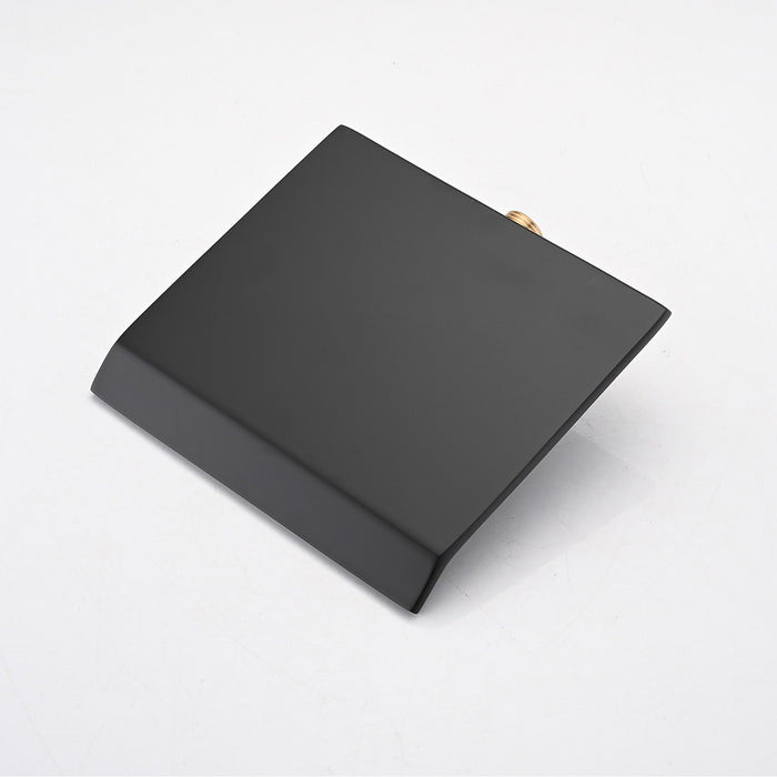 Wall Mount Bathtub Faucet With Waterfall Tub Spout And Single Handle Stainless Steel