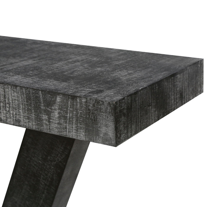 Vintage Distressed Wood Entryway Bench With 2 Tier Storage Cabinet