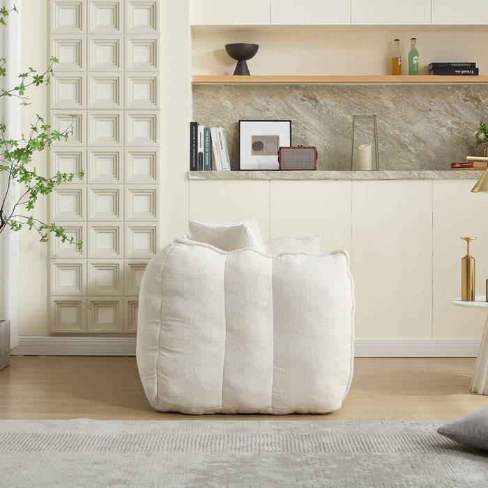 Cozy Beanbag Chair With High Resilience Foam Core For 2