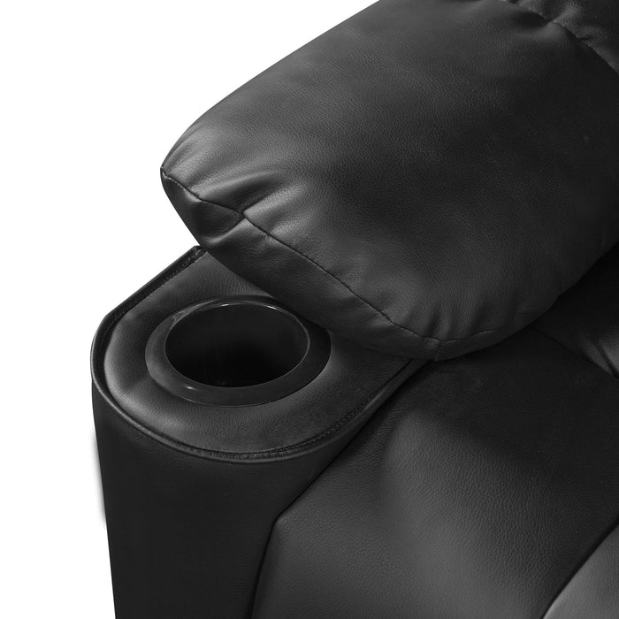 Tufted Design Wide Manual Recliner Chair