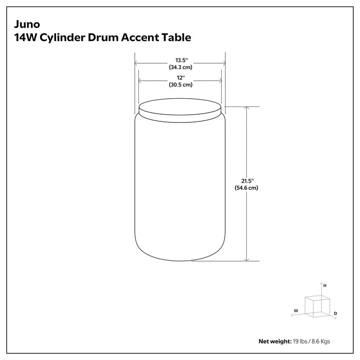 Juno - Cast Aluminum Side Table - Black