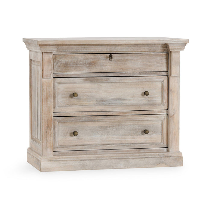 Adelaide - 3 Drawer Nightstand - Natural Cream Wash