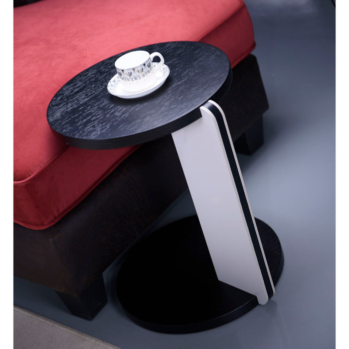 Round Coffee & End Table Set - Black