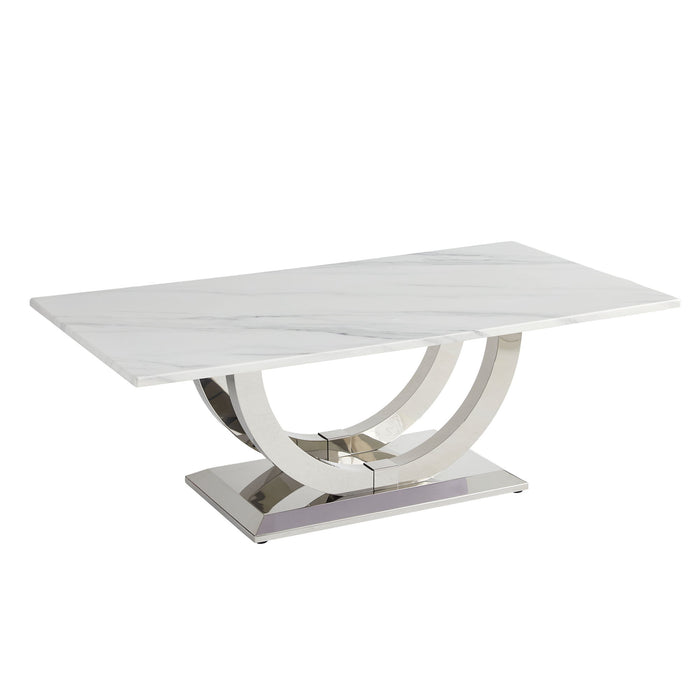 Rectangular Coffee Table With Base