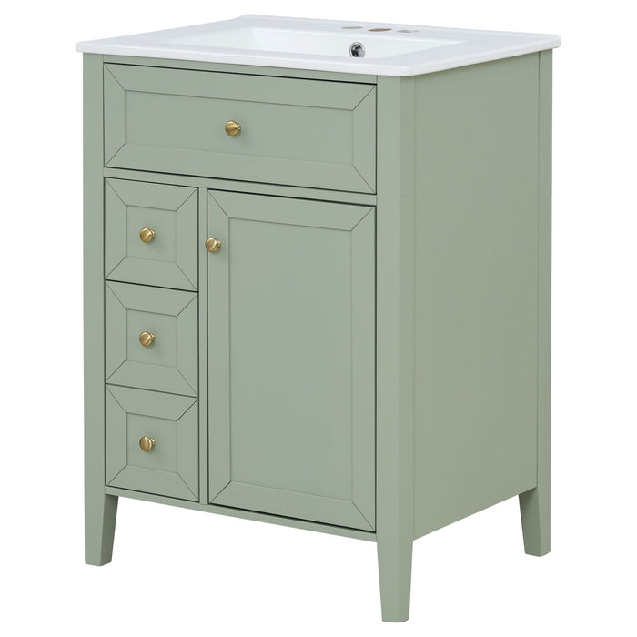 Bathroom Vanity With Sink, Soft Closing Cabinet