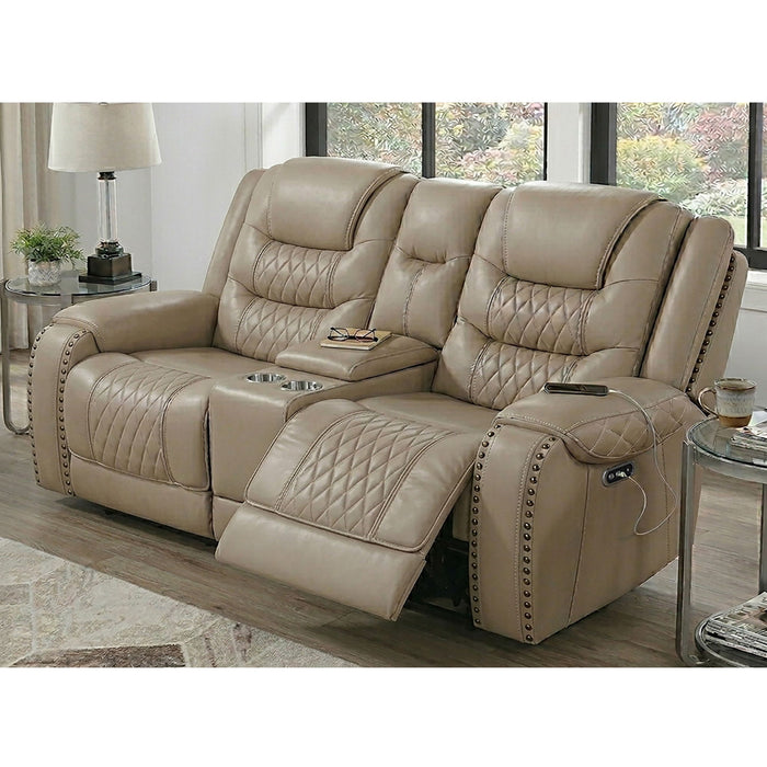 Power Motion Sofa Set With USB Ports And Adjustable Headrests
