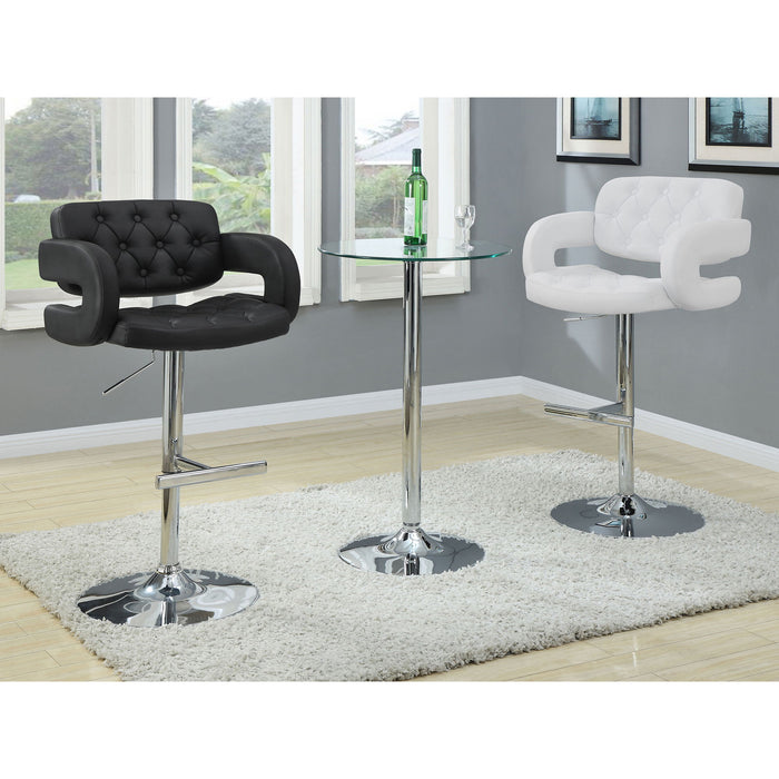 Adjustable Bar Stool With Upholstery