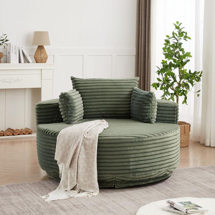Swivel Chair With 360° Rotation For Living Room