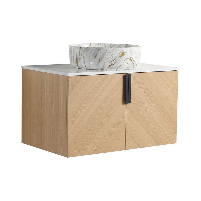 Wall Mounted Bathroom Vanity & Art Sink