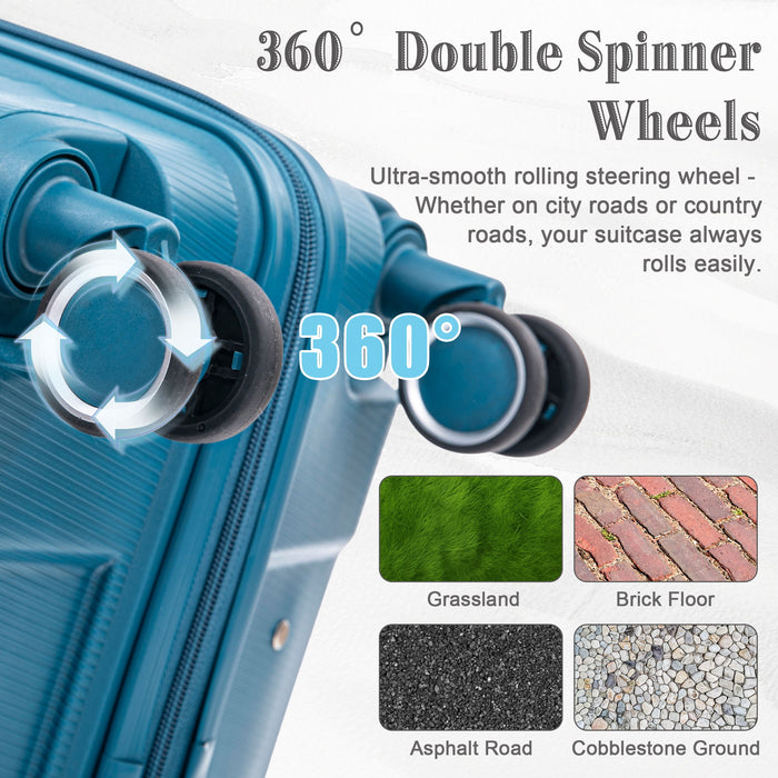 4 Piece Luggage Set, Combination Lock