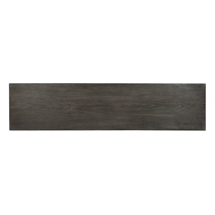 Modern Aluminum Outdoor Dining Bench With X Base