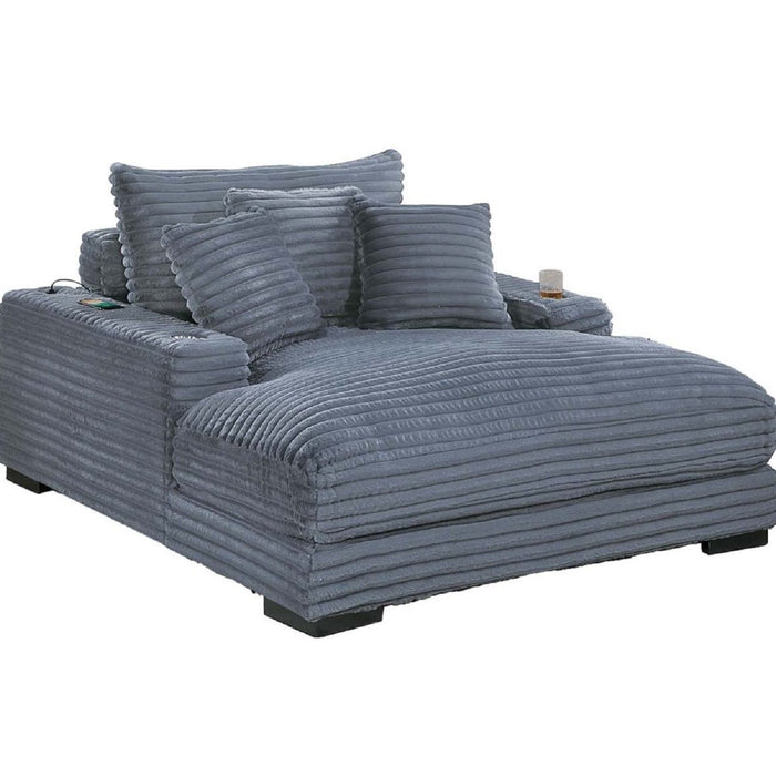 Chaise Lounge With 2 Cup Holders And USB Ports
