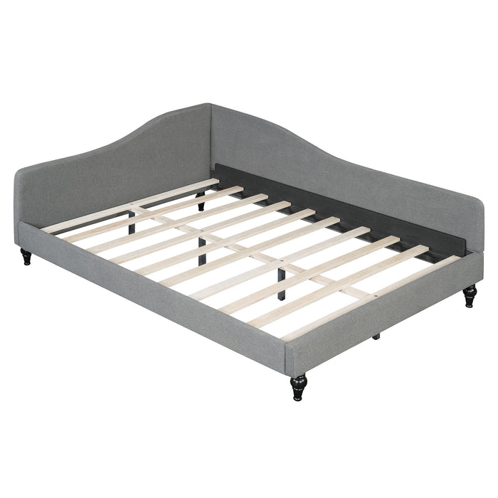 Modern L Shaped Linen Daybed With Legs