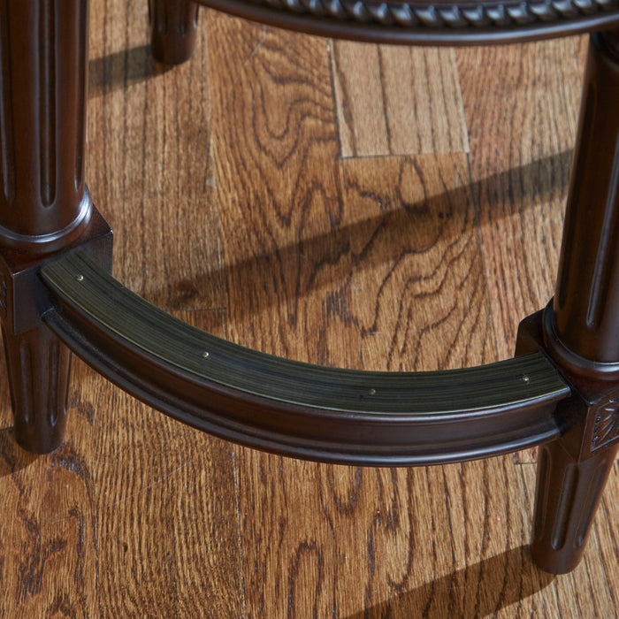 Rustic Elegance Backless Swivel Stool