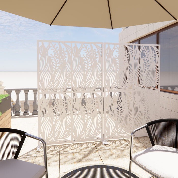 Free Standing Decorative Privacy Screen, Outdoor And Indoor Divider