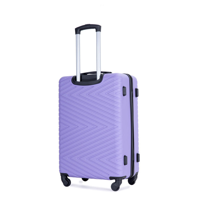 Luggage 4 Piece Lightweight Suitcase With Rotating Wheels With Tsa Lock,