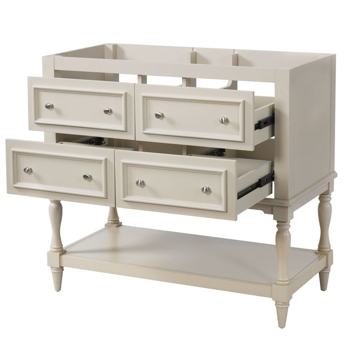 Modern Bathroom Vanity Cabinet With 4 Drawers
