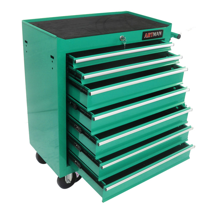 7 Drawers Multifunctional Tool Cart With Swivel Wheels