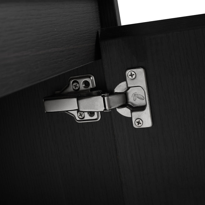 Freestanding Bathroom Vanity With Resin Sink And Storage Cabinet