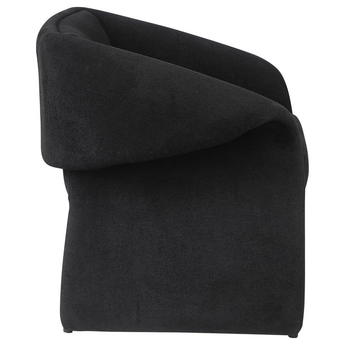 Mcdonald - Upholstered Sloped Arm Accent Chair - Black