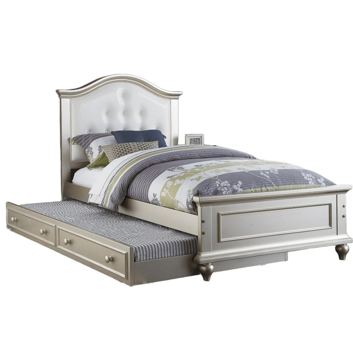 Contemporary Style Bed With Trundle
