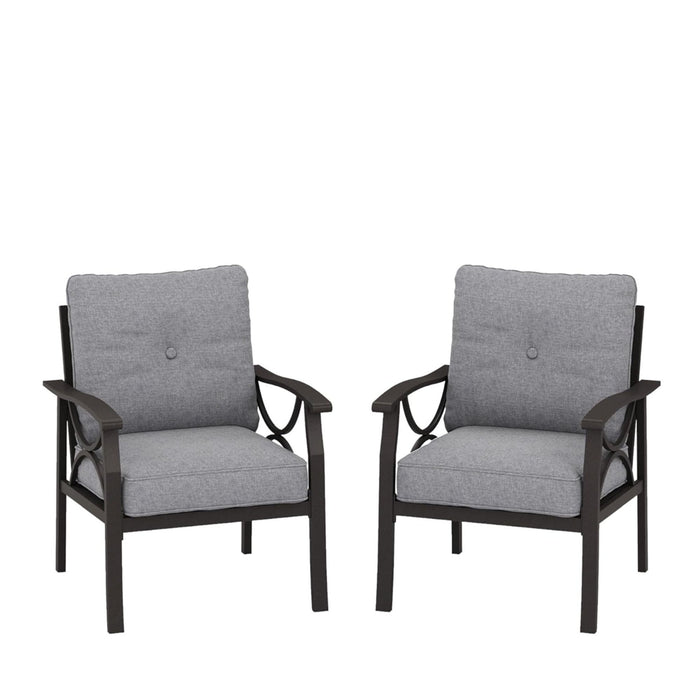 Patio Furniture Set With Coffee Table And Cushions For Backyard