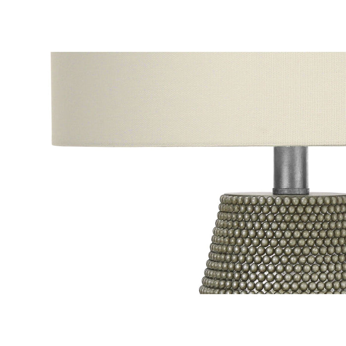 Lighting, Table Lamp, Resin, Contemporary - Gray