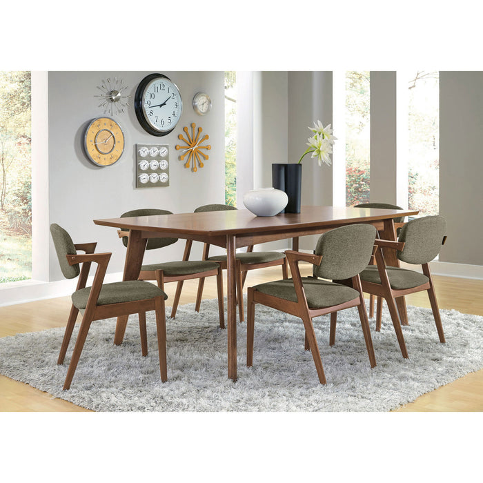 Marcella - 7 Piece Dining Set - Dark Walnut