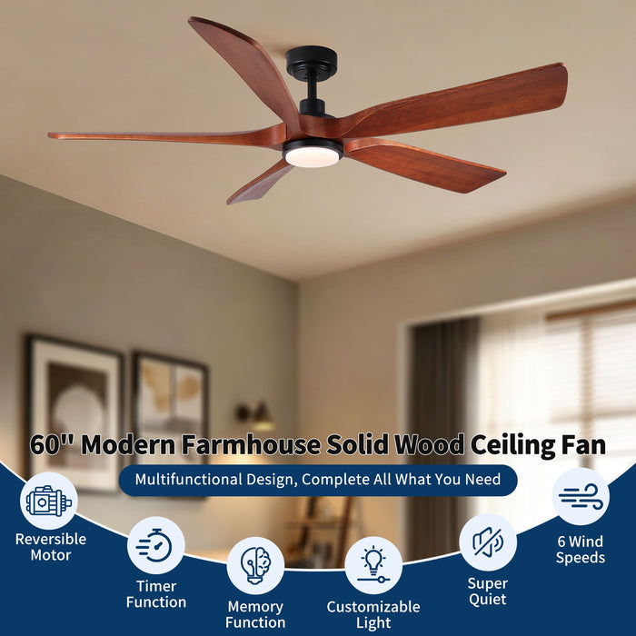 Ceiling Fan With Light And Remote Control
