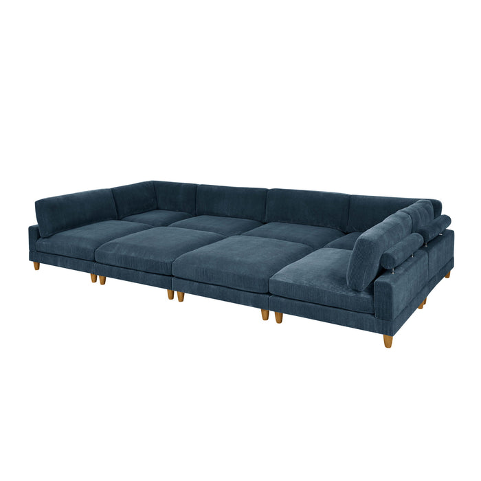 Modern Modular Sectional With Adjustable Back Support