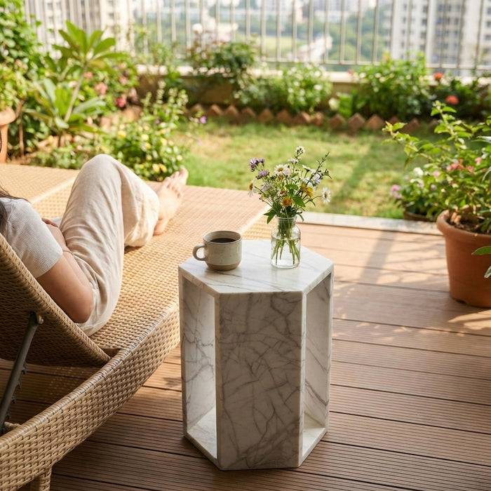 Modern Minimalist Hexagon Side Table