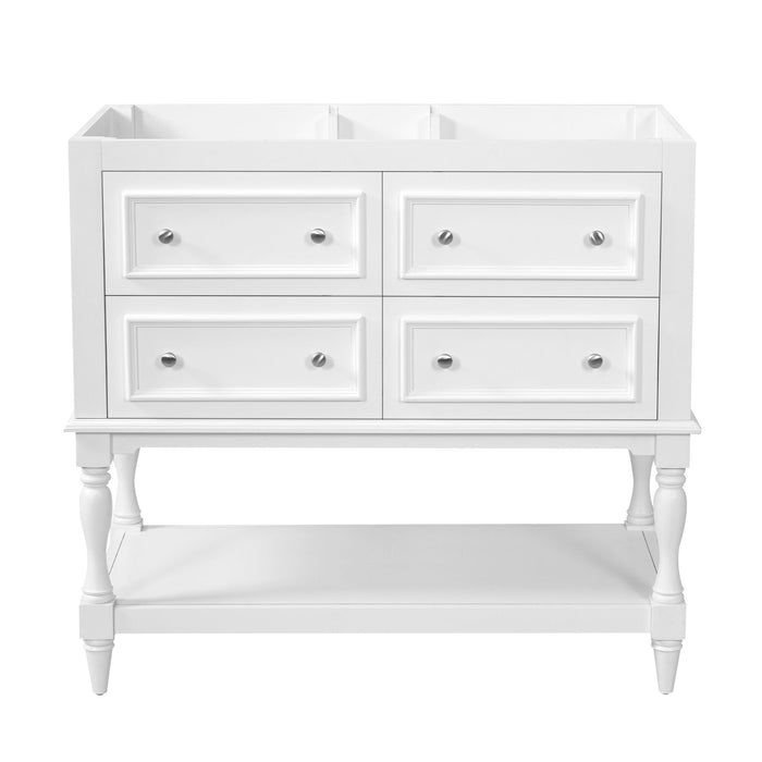 Modern Bathroom Vanity Cabinet With 4 Drawers