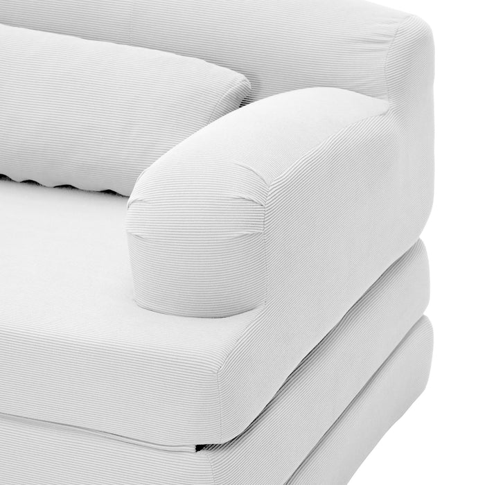 2 Seater Sofa Bed, Compact Foldable Floor Couch
