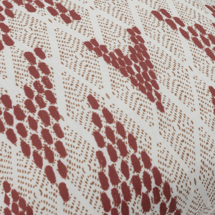 Sanibel - Pillow - Natural/Clay Red