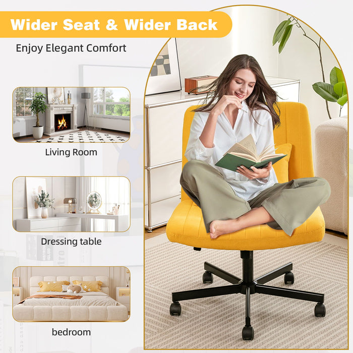 Criss Cross Office Chair With Adjustable Height, Ergonomic Design