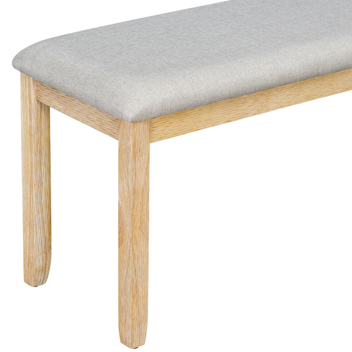 6 Piece Dining Table Set With Ergonomic Seating