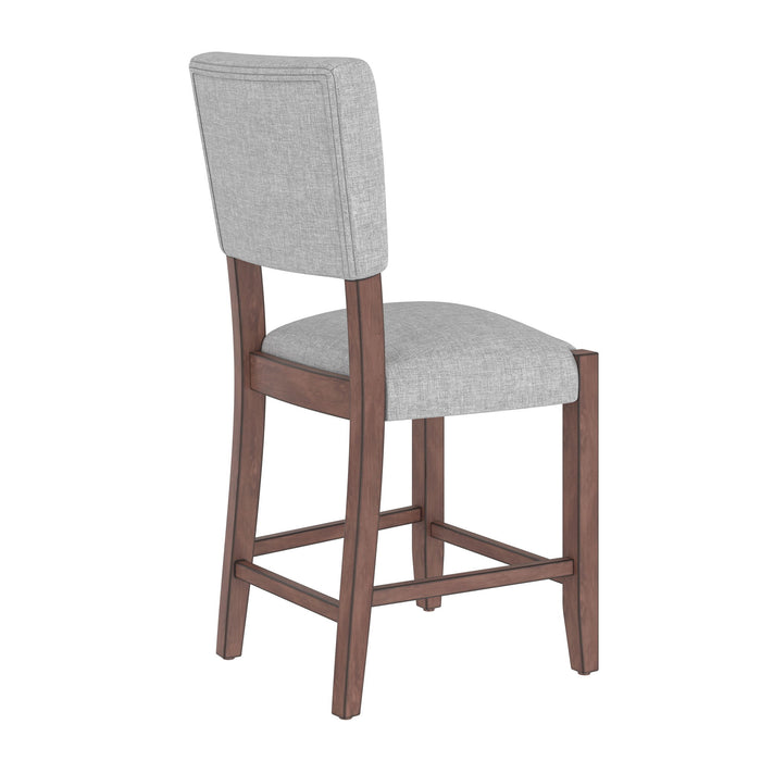 5 Piece Counter Height Dining Set With 4 Upholstered Chairs