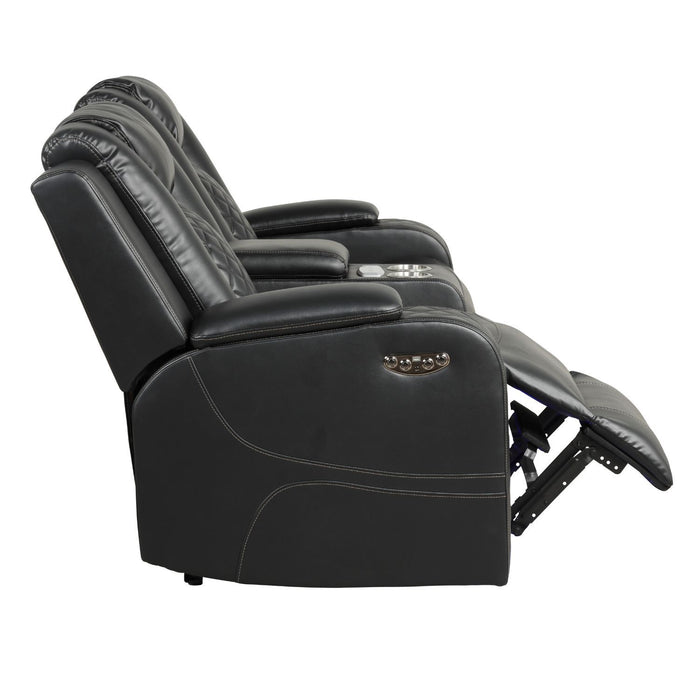 Benz - LED & Power Recliner With Adjustable Headrests And Ambient LED Lighting