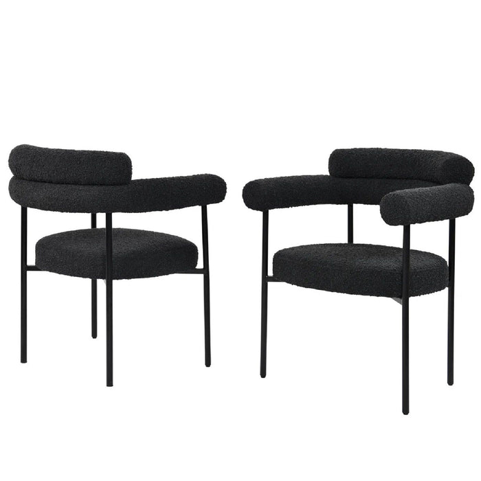 Dining Chairs With Armrests (Set of 2)