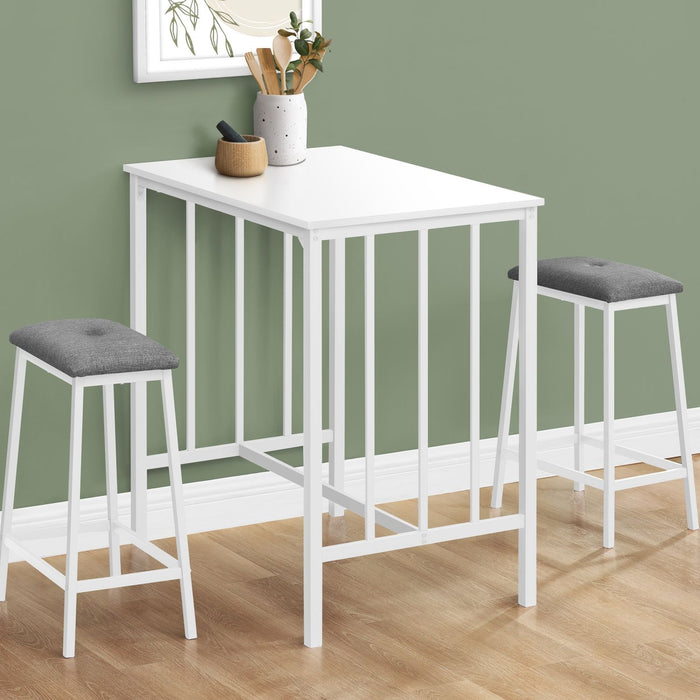3 Pieces Dining Set, Counter Height, Rectangular, Small, Contemporary & Modern