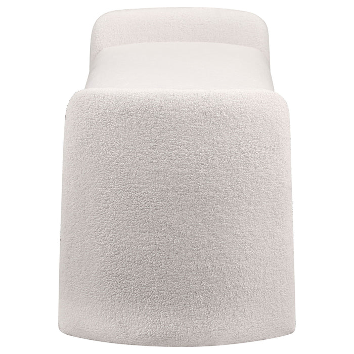 Joshua - Upholstered Accent Bench - Ivory