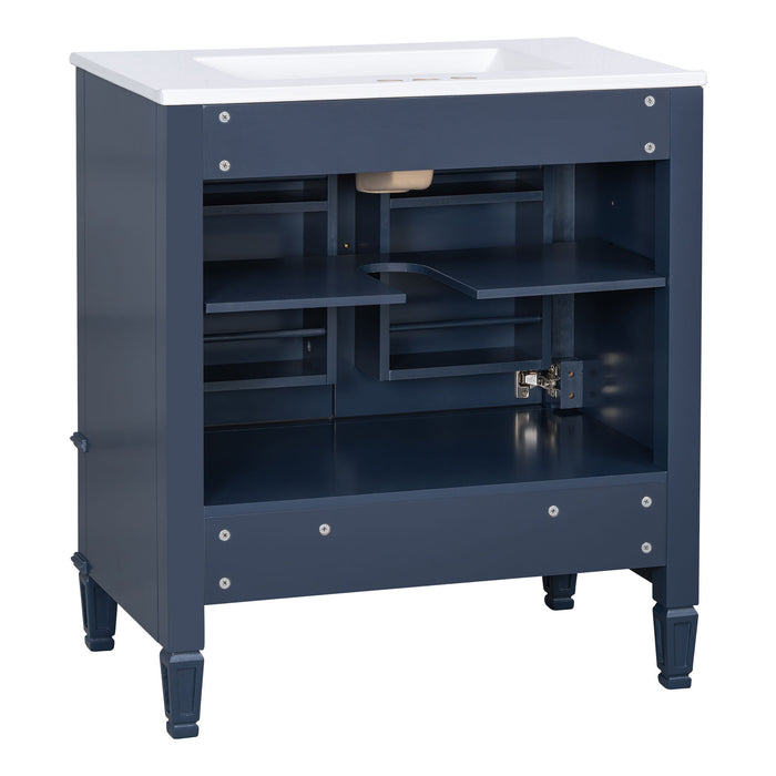 Bathroom Vanity With Sink, Soft Closing Door, Multi Functional Storage