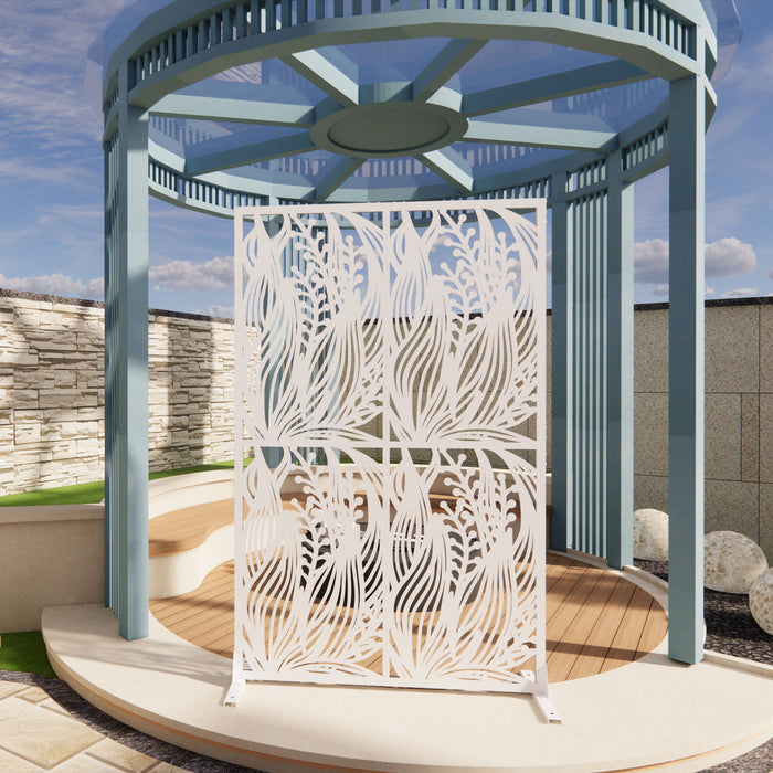 Free Standing Decorative Privacy Screen, Outdoor And Indoor Divider
