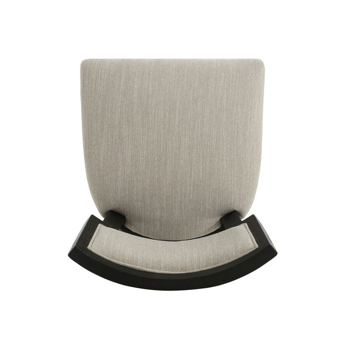 Farmhouse Style Fabric Upholstered Side Dining Chair Set