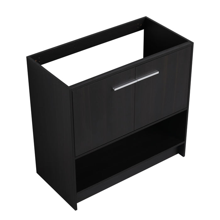 Modern Freestanding Bathroom Vanity With 2 Doors