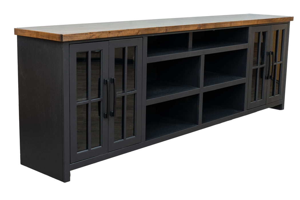 TV Stand Console For TVs Up To 100" - Black / Whiskey