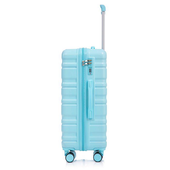 Tourist 3 Piece Luggage Set, Combination Lock, Durable Hard Shell With 360° Silent Wheels