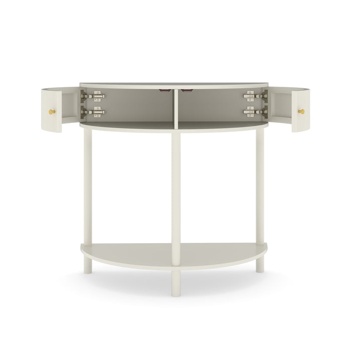 Demi Lune - Console Table With 2 Storage Drawers